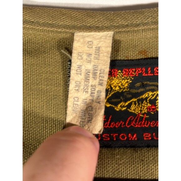 Vintage Outdoor Adventures Water Repellant Canvas Hunting Fishing Vest Men Large - Picture 6 of 9